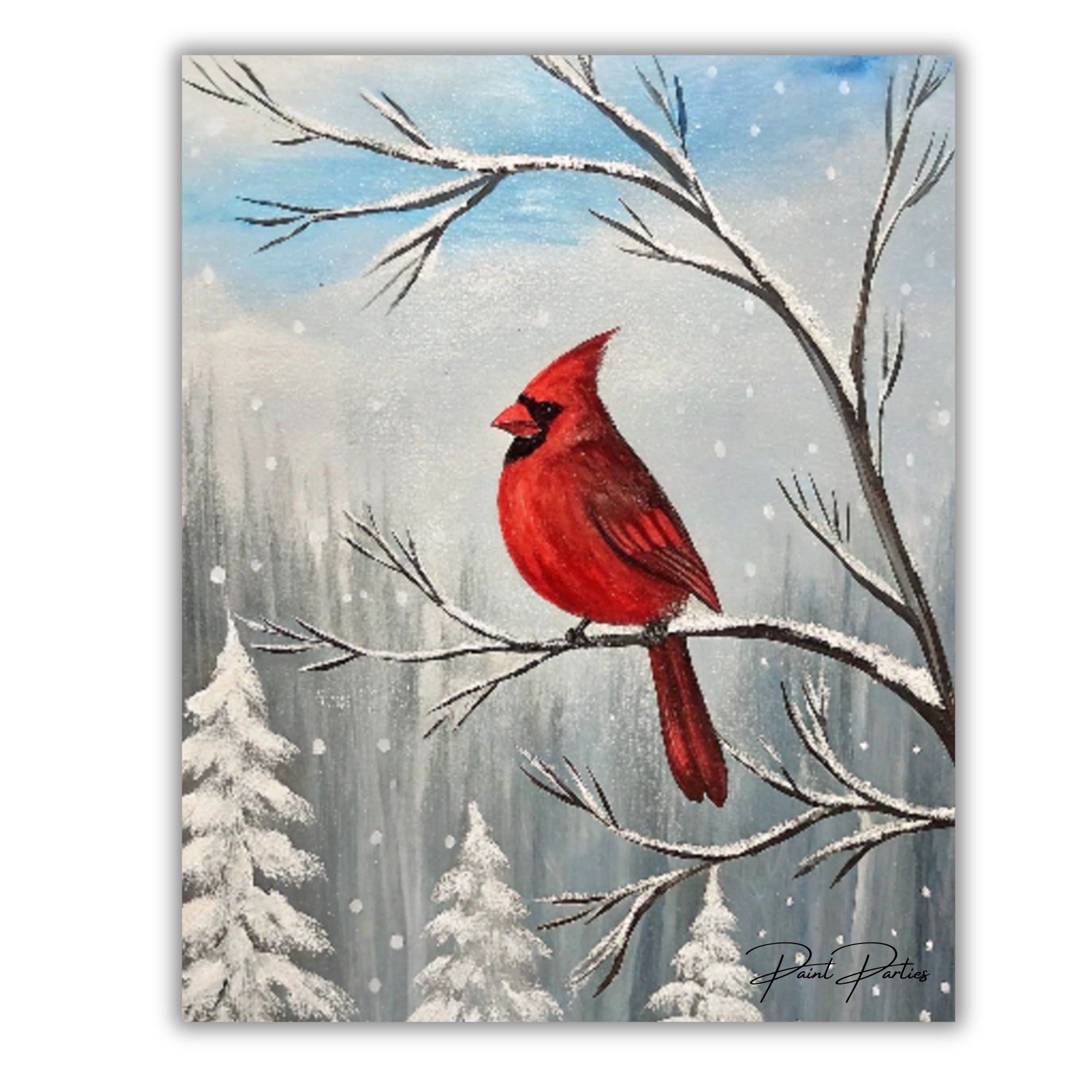 Red Cardinal DIY Painting Kit